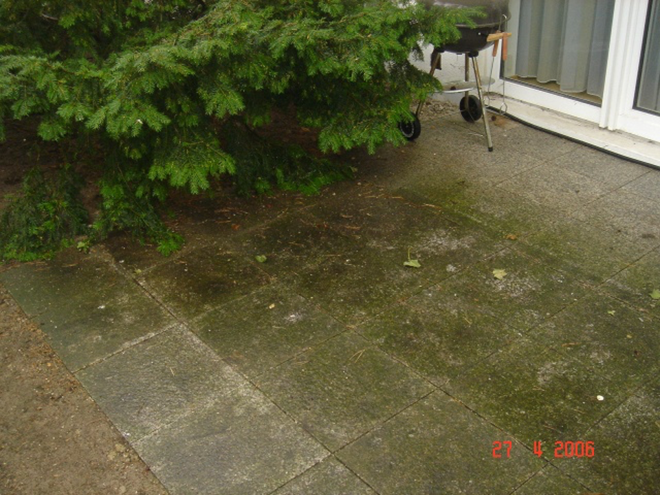 SqFbrRbfswxyJwVQ Terrasse mit Moos und Grünbelag - Vorher