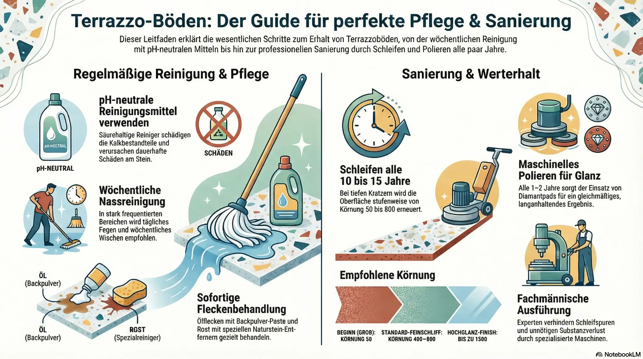 Terrazzoreinigenundschleifenberlin_57adf17c Infografik Terrazzo-Böden Berlin: Regelmäßige Reinigung und Pflege mit pH-neutralen Mittel