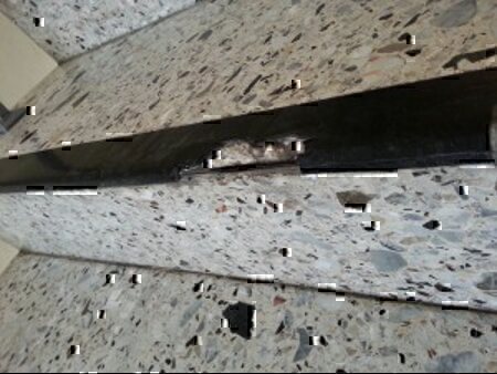 Betonwerkstein Stufen Sanierung