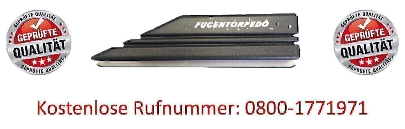Fugentorpedo in Aktion bei der Fugenreinigung